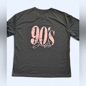 Women's Dark Gray 90s Babe Retro Short Sleeve Graphic T-Shirt - Size Large - NEW